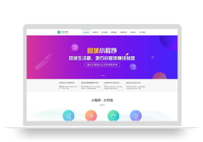 (PC+WAP)微信小程序开发代理展示销售pbootcms网站模板 软件开发公司网站源码