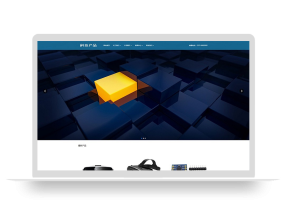 (自适应手机版)响应式科技产品传感器类网站pbootcms模板 html5蓝色智能电子产品网站源码